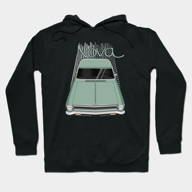 Chevrolet Nova 1966 - 1967 - mountain green Hoodie by V8social